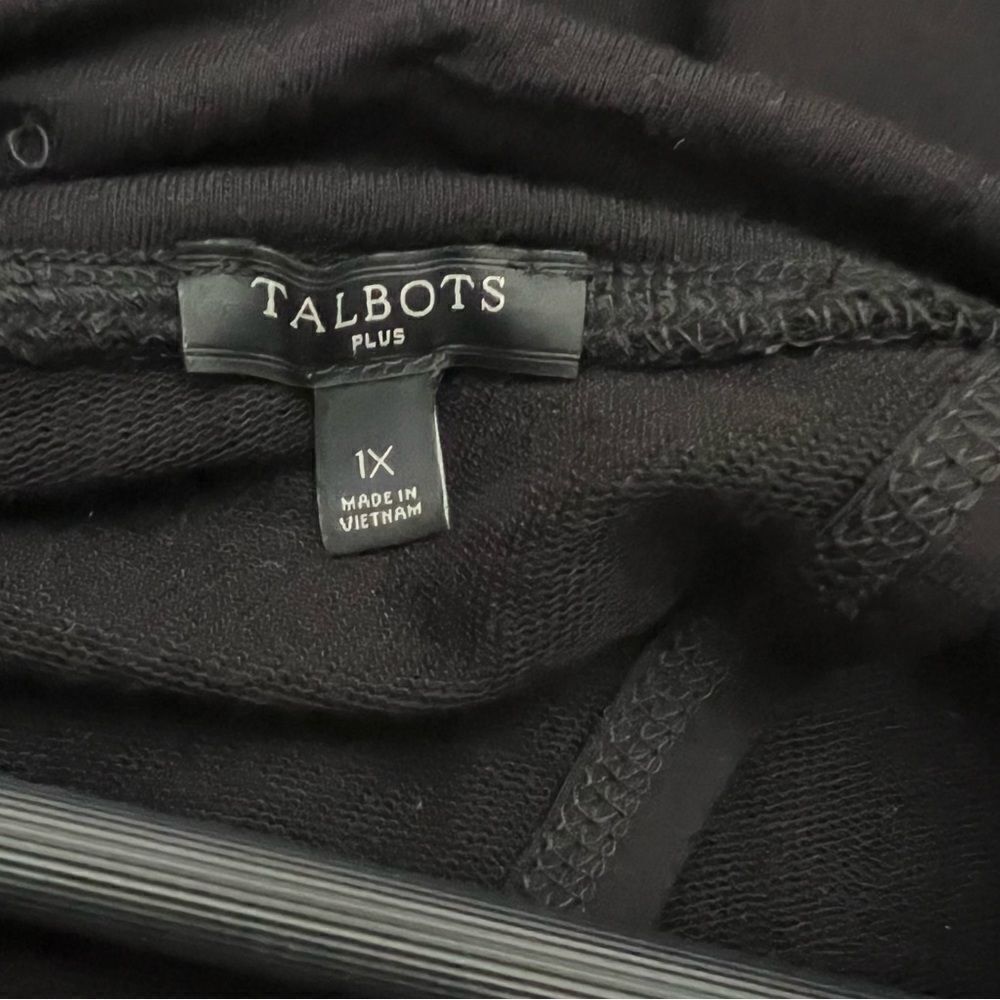 Talbots Plus Black Open Back Pullover Jersey Knit… - image 4